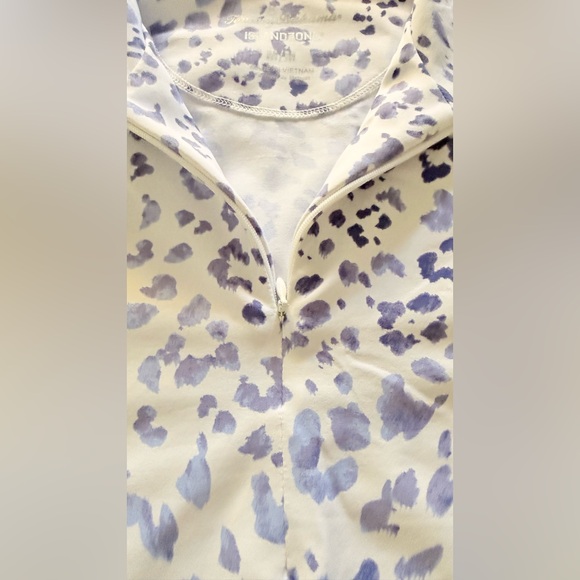 Tommy Bahama Navy and White Animal Print Tank Top - Picture 3 of 7